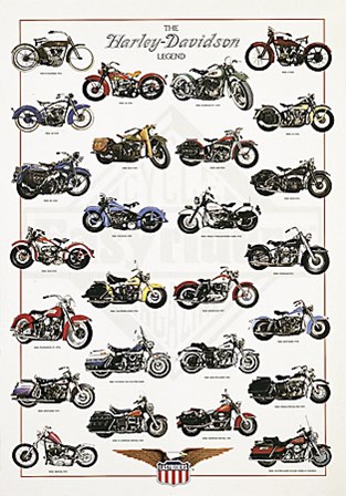 The Harley-Davidson Legend by Libero Patrignani art print