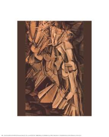 Nude Descending a Staircase #2 by Marcel Duchamp art print
