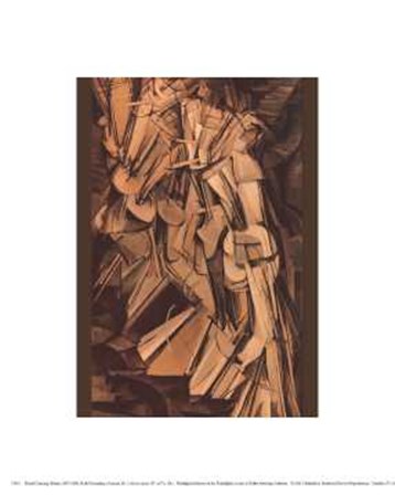 Nude Descending a Staircase #2 by Marcel Duchamp art print