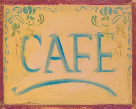 Cafe by Shari White art print