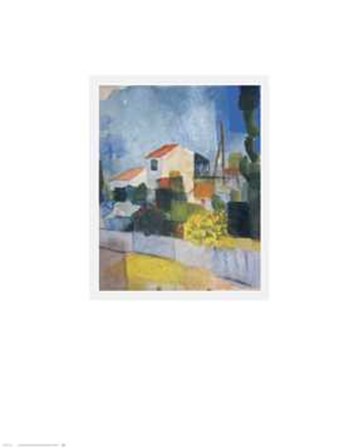 Helle Haus by August Macke art print