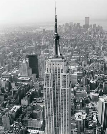 Empire State Building / World Trade Center by Christopher Bliss art print