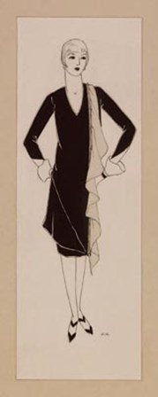 Vintage Lady I by Elaine Kraus art print