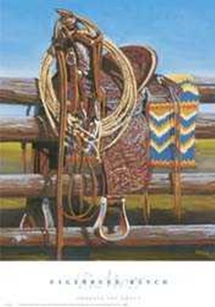 Sagebrush Ranch by P. Moss art print