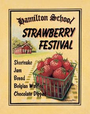 Strawberry Festival by Catherine Jones art print