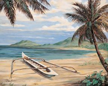 Outrigger Cove - Mini by Paul Brent art print