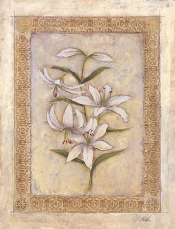 Flores Blancos ll by Celeste Peters art print