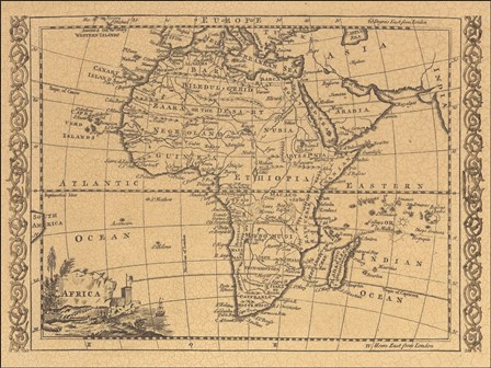 Africa, 1800 art print