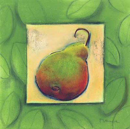 Yellow Pear Blushing by Dona Turner art print