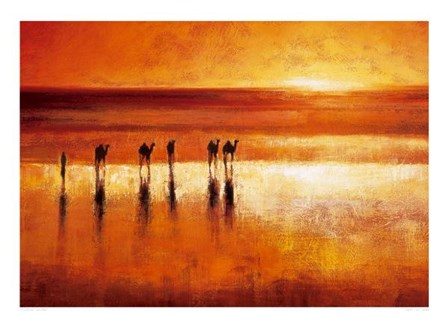 Camel Crossing by Jonathan Sanders art print