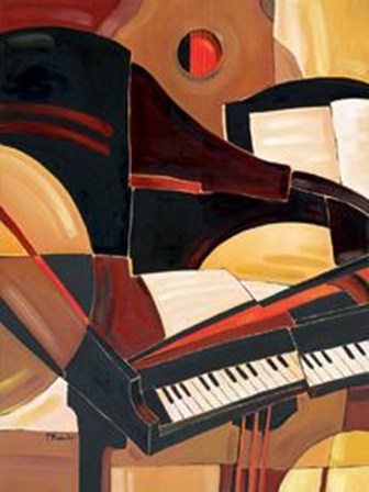 Abstract Piano - Mini by Paul Brent art print