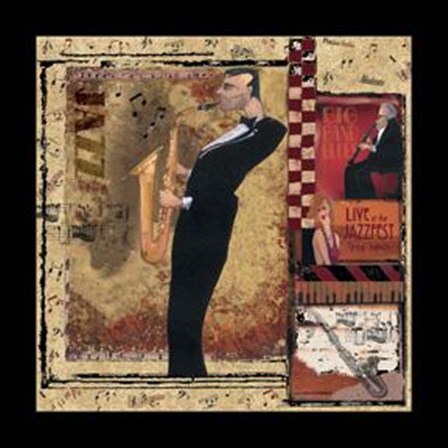 Jazz Sax - Mini by CW Designs, Inc. art print