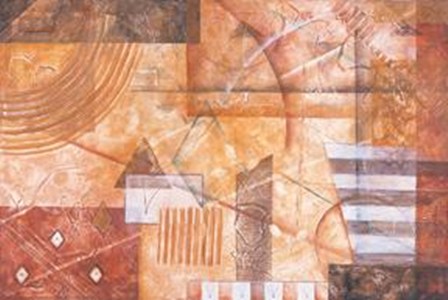 Sienna Rhythm by Valerie Freeman art print