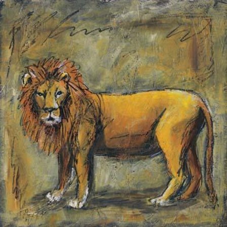 Safari Lion by Tara Gamel art print