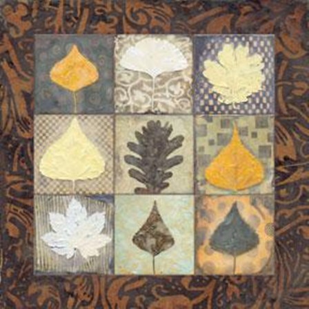 Leaf Mosaic I by Carolyn Holman art print