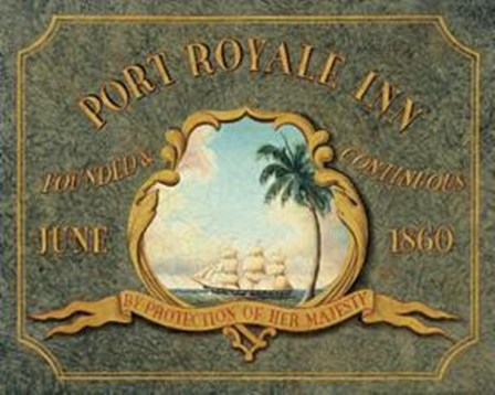 Port Royale Inn by Catherine Jones art print