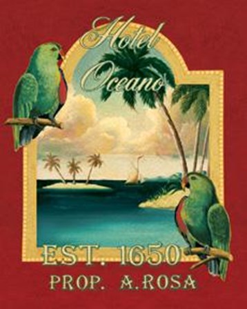 Hotel Oceano by Catherine Jones art print
