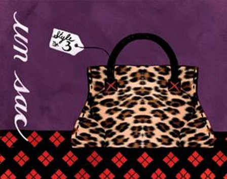 Leopard Handbag III by Jennifer Matla art print