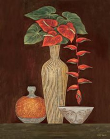 Red Anthuriums by Eva Misa art print