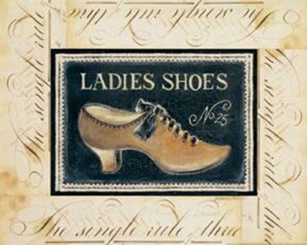 Ladies Shoes No 25 by Kimberly Poloson art print
