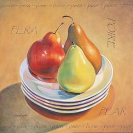 Three Pears by Valerie Sjodin art print