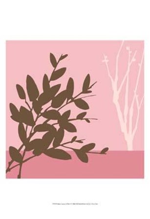 Metro Leaves In Pink I by June Erica Vess art print