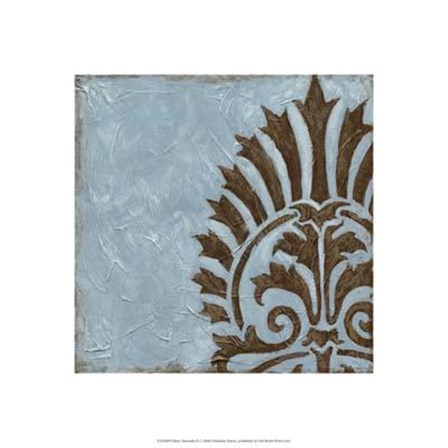 Silver Damask IV by Chariklia Zarris art print