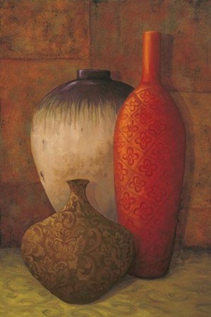 Exotic Vessels II by Jillian Jeffrey art print