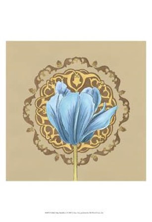 Gilded Tulip Medallion I by June Erica Vess art print