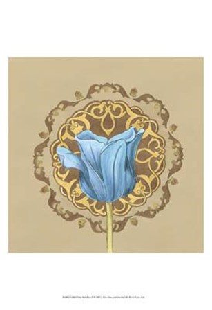 Gilded Tulip Medallion II by June Erica Vess art print