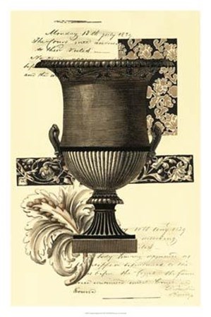 Transitional Sepia Urn I by Vision Studio art print