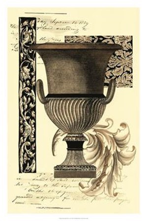 Transitional Sepia Urn II by Vision Studio art print