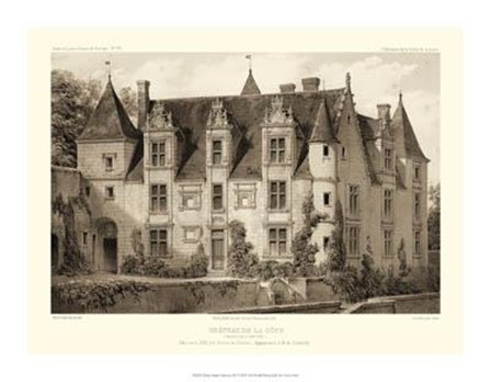 Petite Sepia Chateaux III by Victor Petit art print
