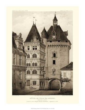 Petite Sepia Chateaux VI by Victor Petit art print