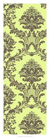 Vivid Damask In Green II by Vision Studio art print