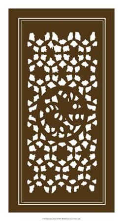 Shoji Screen In Brown II by Vision Studio art print