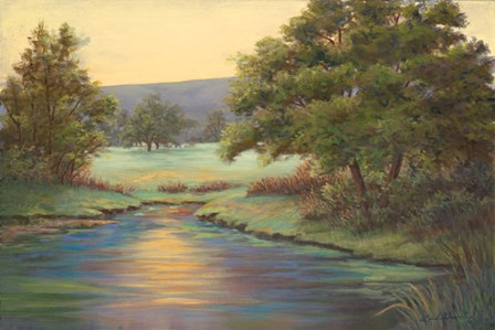 Emerald Meadow II by Selina Werbelow art print