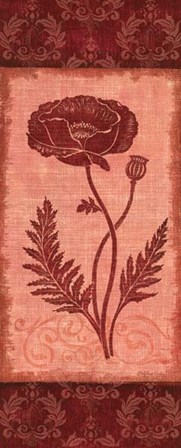 Poppy Silhouette - Petite by Delphine Corbin art print