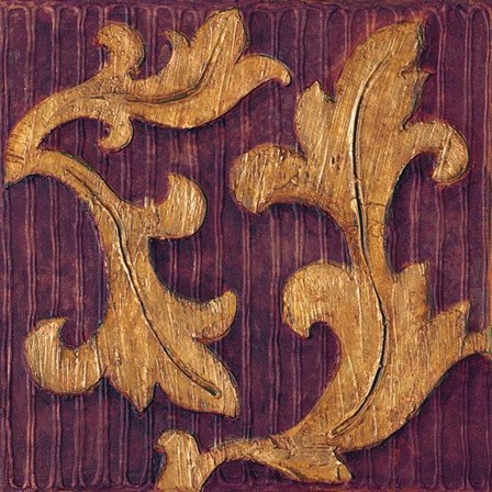 Gold Acanthus I by Jillian Jeffrey art print