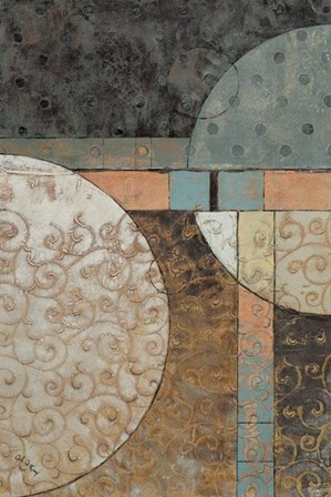 Geo Round Squared I by John Kime art print