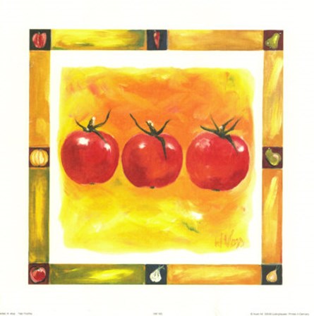 Tomatoes Mosaic by Heinz Voss art print