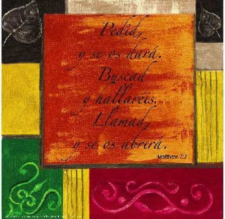 Words to Live By, Spanish...Pedid by Debbie DeWitt art print