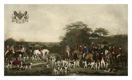 Sir Richard Sutton and The Quorn Hounds by Gordon Grant art print