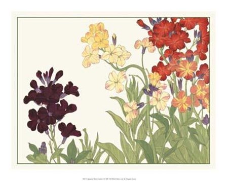 Japanese Flower Garden I by Konan Tanigami art print