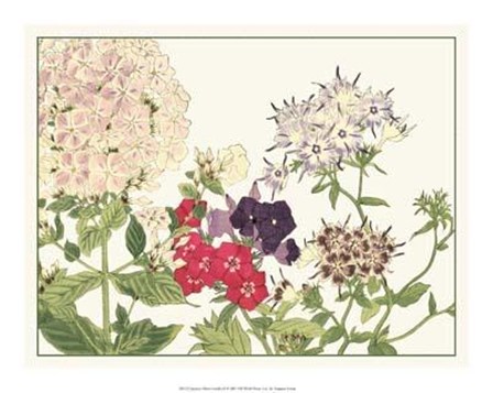 Japanese Flower Garden II by Konan Tanigami art print