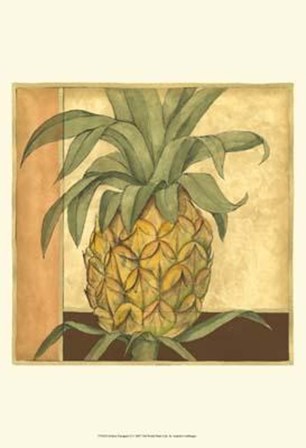 Golden Pineapple II by Jennifer Goldberger art print