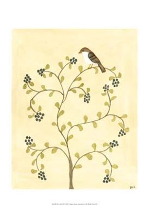 Berry Bird II by Virginia a. Roper art print