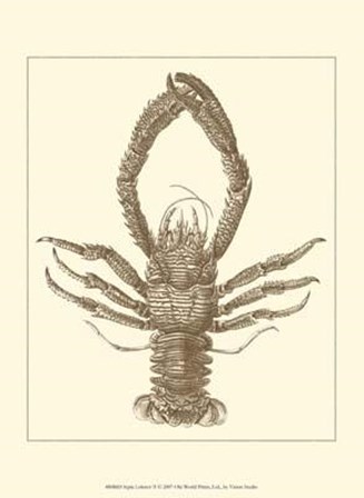 Sepia Lobster II art print