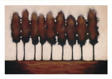 Nine Trees by Rita Vindedzis art print
