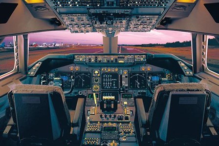 Boeing 747-400 Flight Deck art print